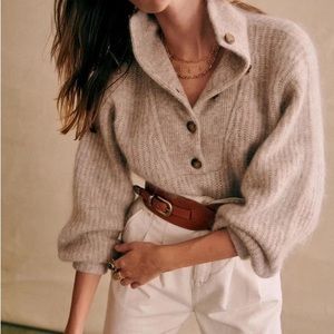 Sezane Micky jumper in Light Beige